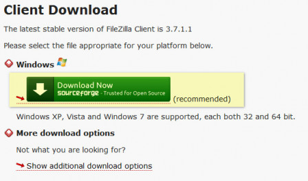 Site officiel FileZilla Server